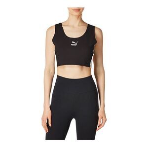 Puma Women’s Plus Size Black/White Iconic T7 Bralette Sports Bra Size 1X